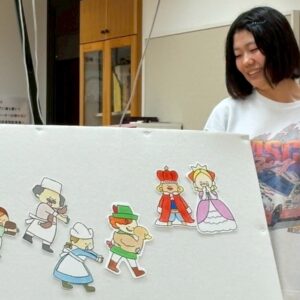 こども科　2年生　保育教材ペープサートとパネルシアターの実践！！