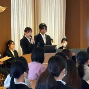 歯科衛生科３年生　模擬患者実習症例発表会